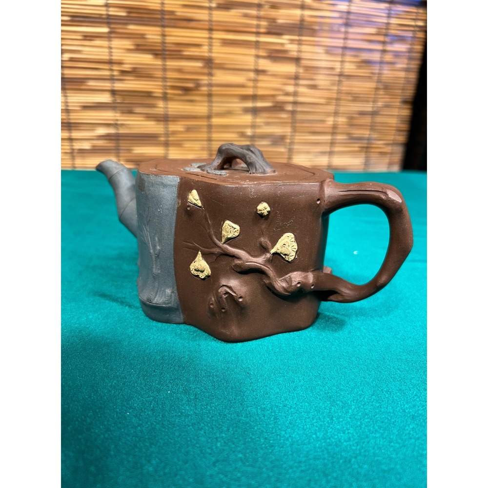 Vintage China Yixing Zisha Teapot, Three Friends of Winter Pine Bamboo Plum Tree